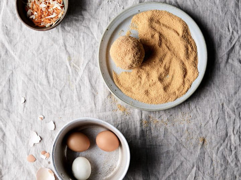 Carrot, Horseradish and Beef Scotch Egg