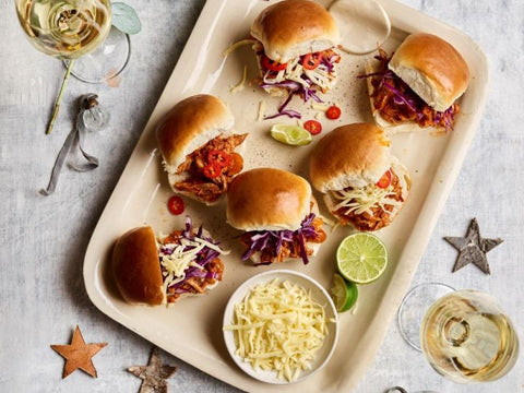 Smoky Leftover Turkey Sliders