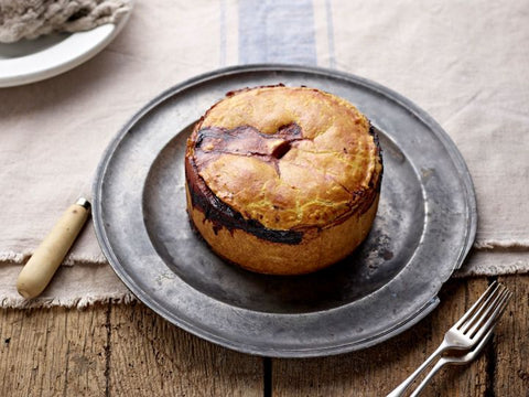 Turkey & Cranberry Pie with Hot Water Crust Pastry