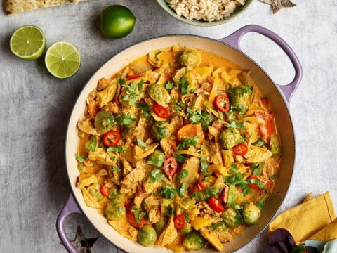 Leftover Turkey & Sprout Tikka Masala