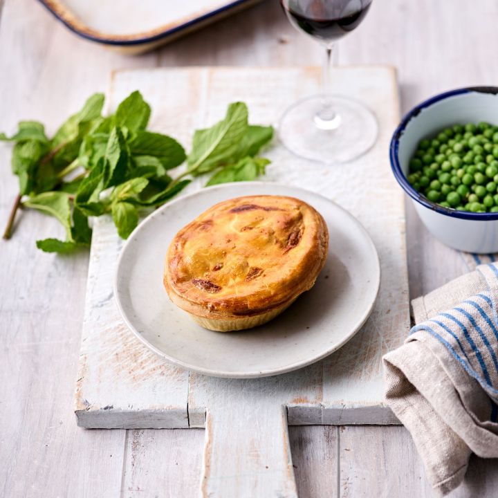 Lamb and mint pie