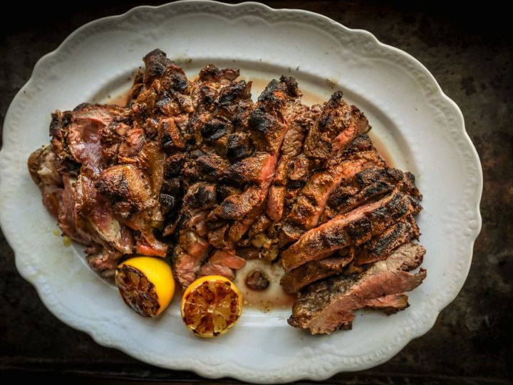 Butterflied Leg of Kid with Preserved Lemon