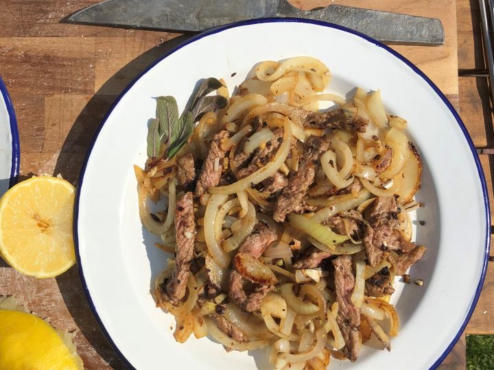 Filipino-style Organic Beef Steak & Onions