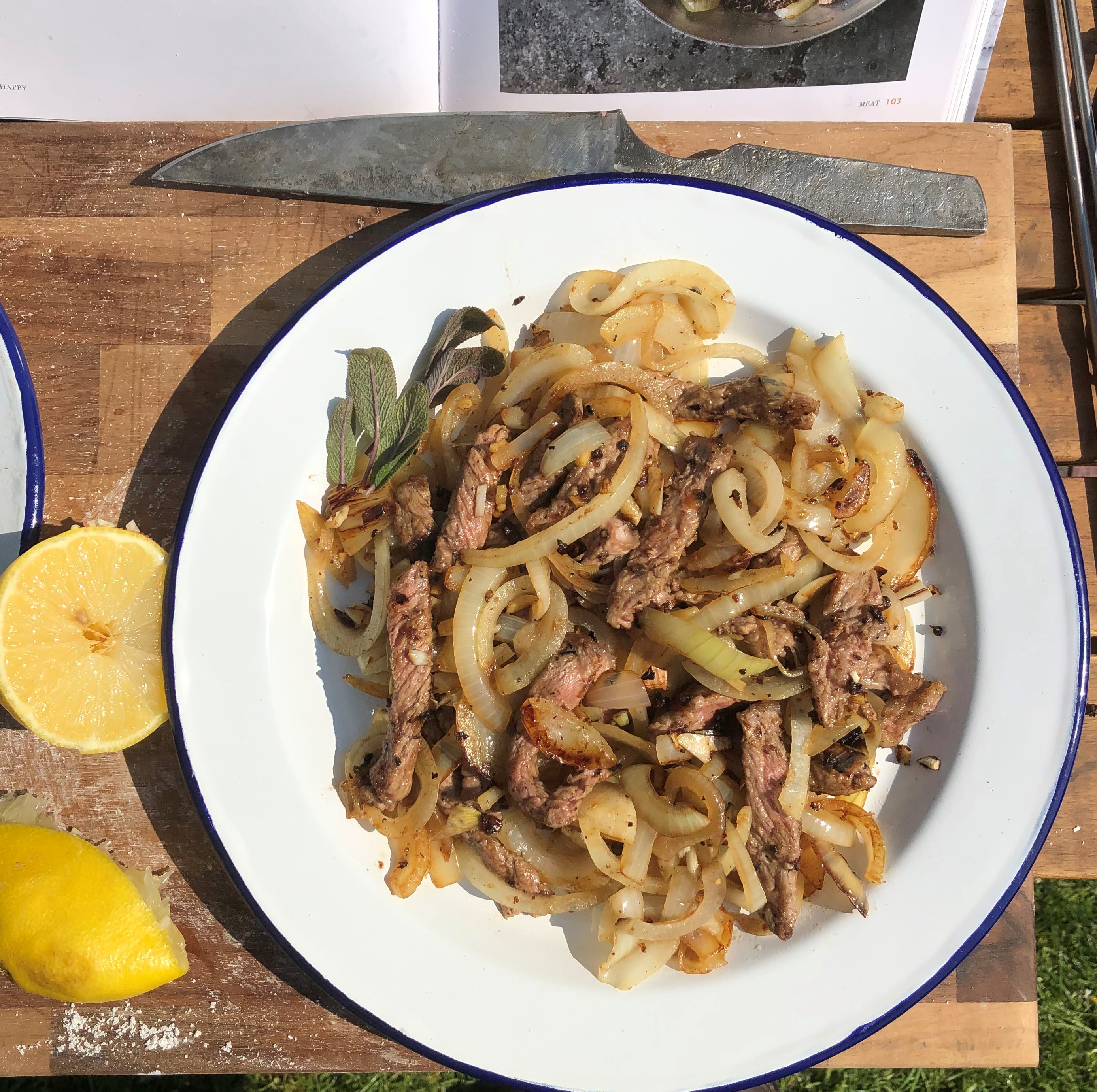 Filipino-style Organic Beef Steak & Onions